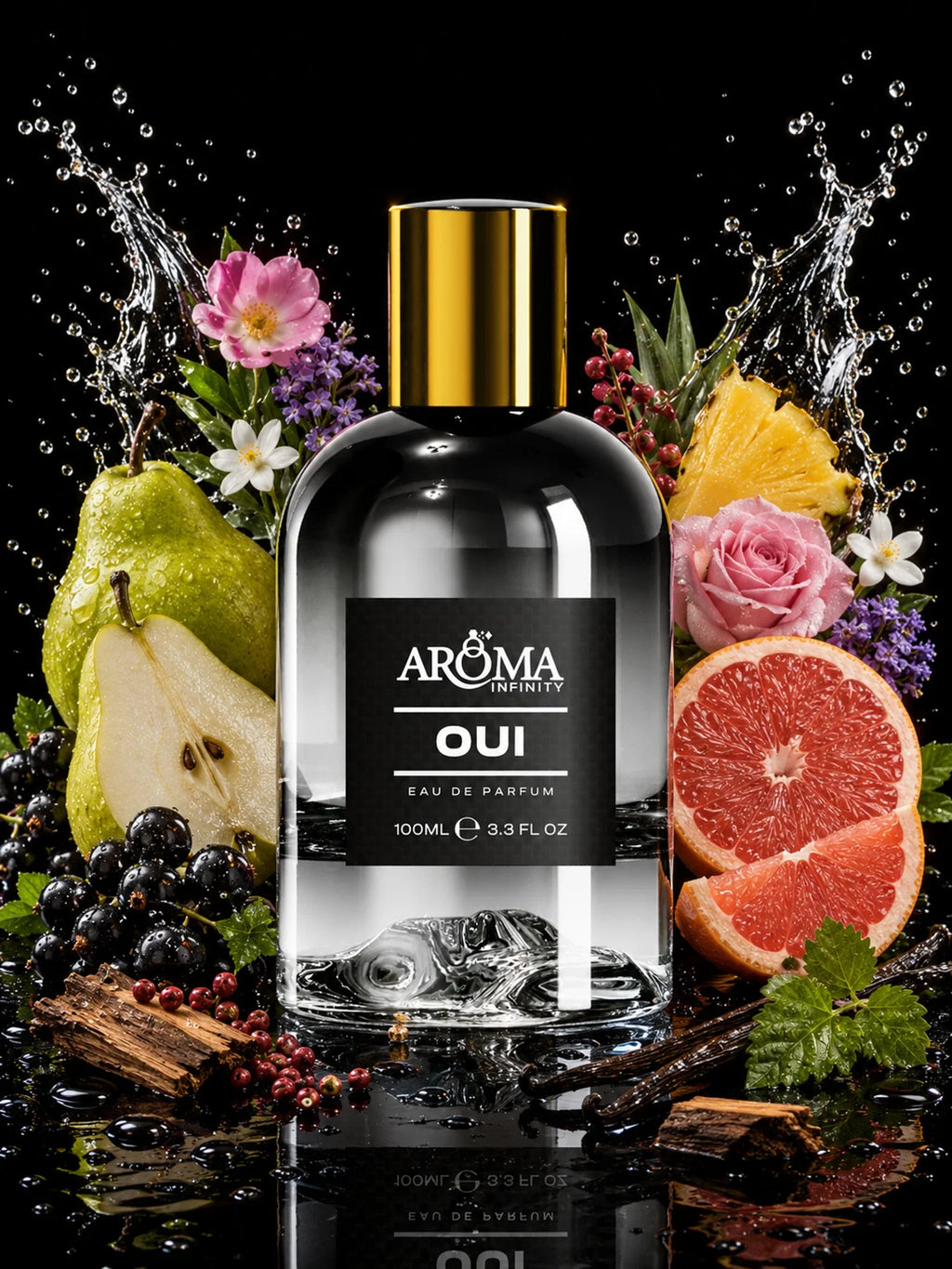 Infinity Aroma Oui perfume campaign