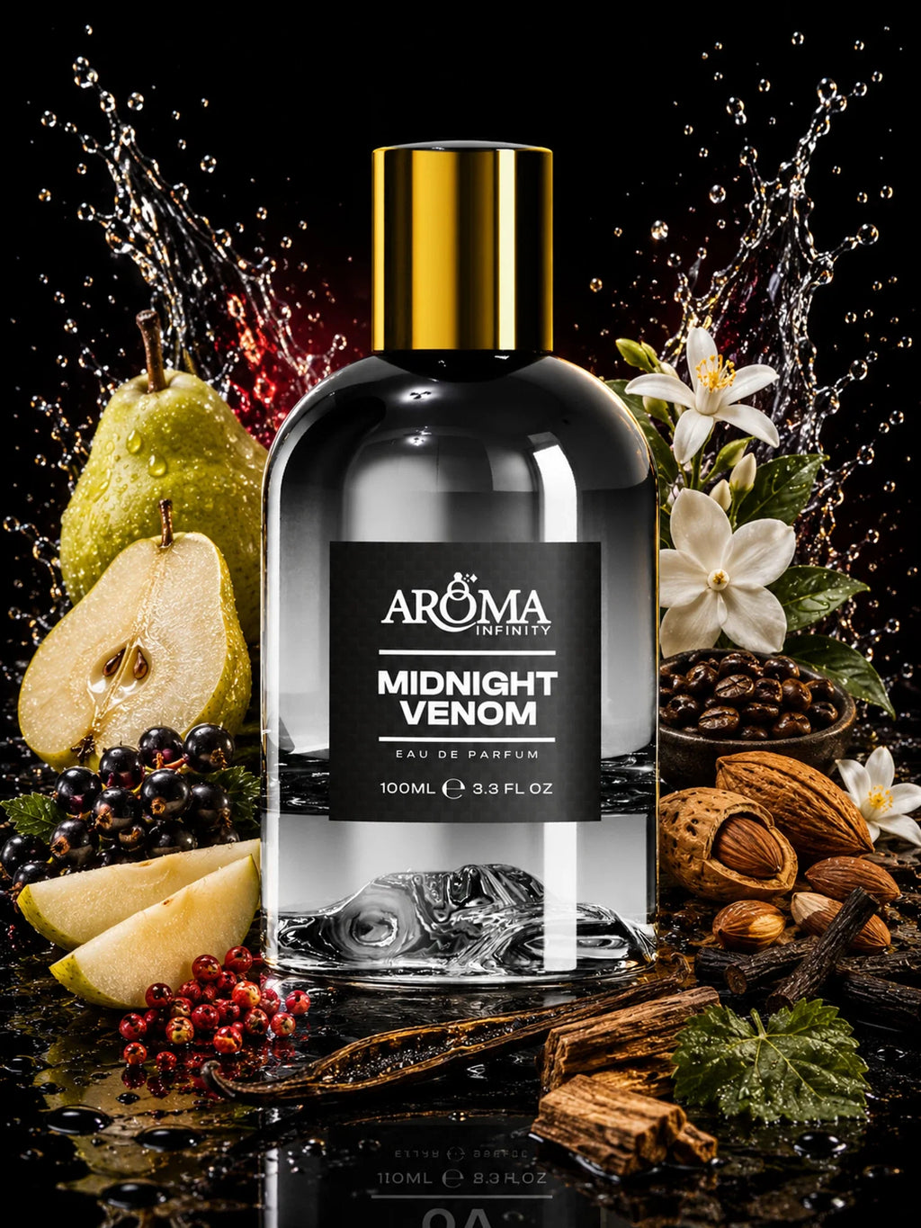 Infinity Aroma Midnight Venom perfume campaign