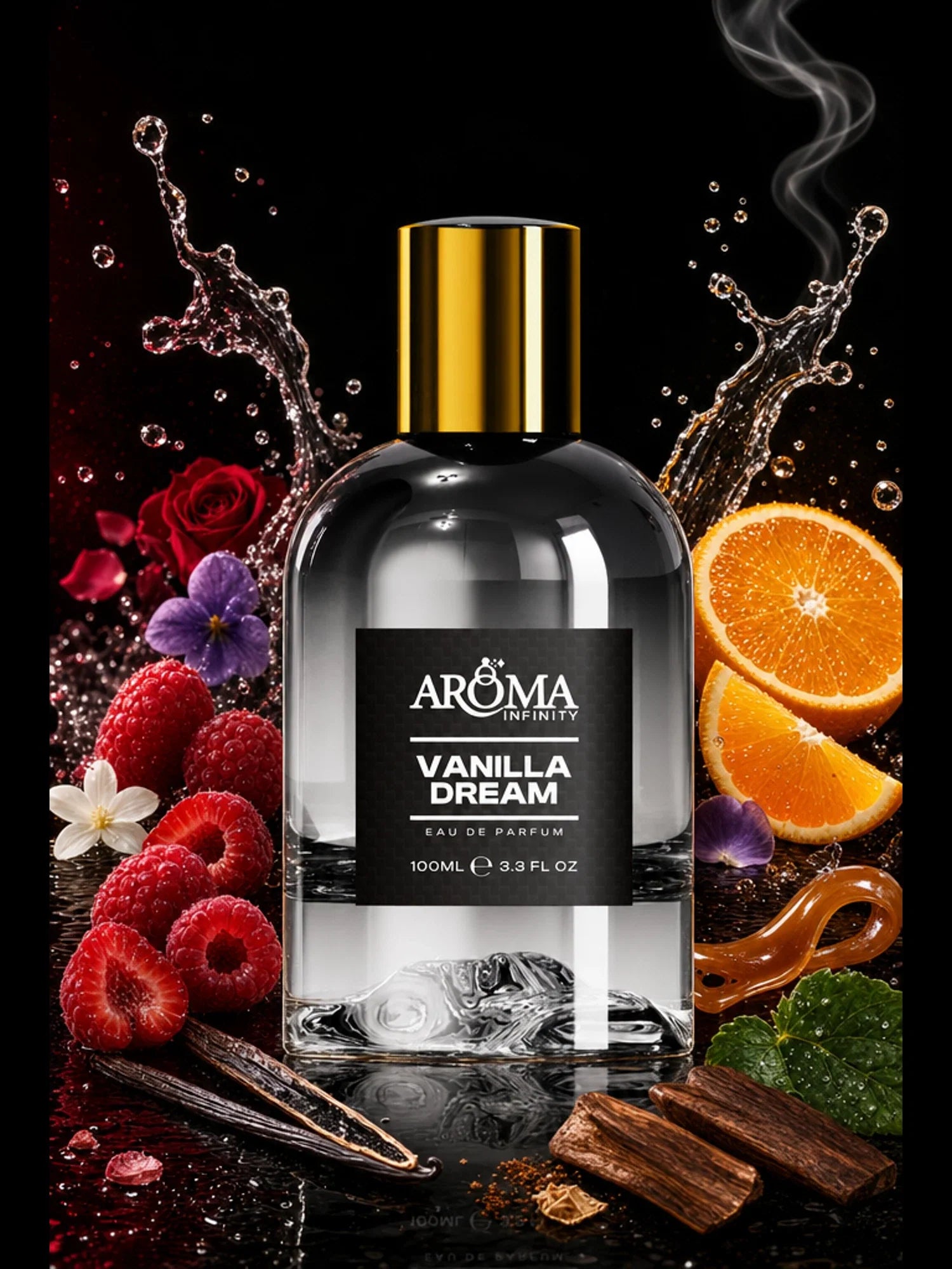 Infinity Aroma Vanilla Dream perfume campaign